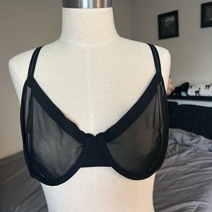 mesh wired bra